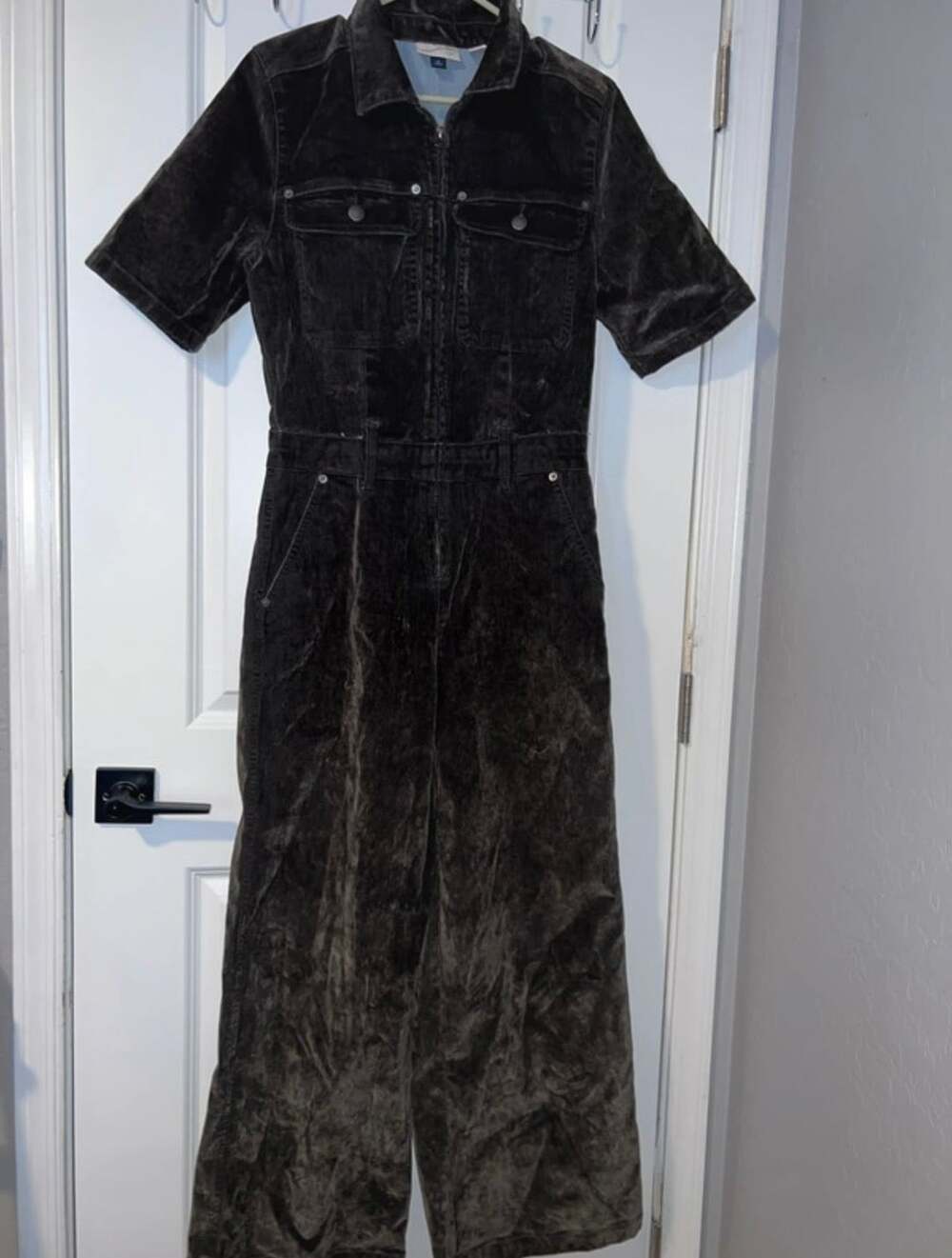 Universal Thread Corduroy Utility Jumpsuit Size 6 Brown Short Sleeve